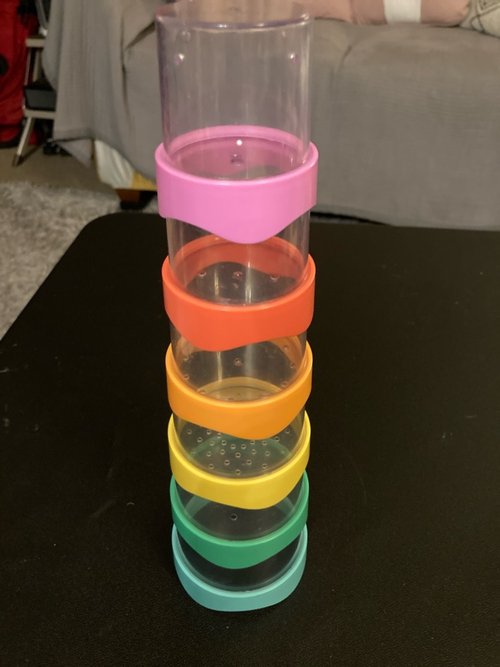 Lovevery Little Grips Canister Nesting Container Set Colorful Stackable Plastic - Picture 10 of 12